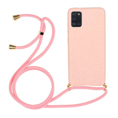Wheat Straw Material + TPU Protective Case with Lanyard, For Samsung Galaxy A02s, For Samsung Galaxy A12, For Samsung Galaxy A31, For Samsung Galaxy A32 5G