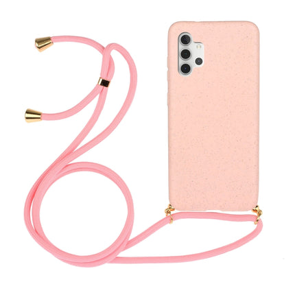 Wheat Straw Material + TPU Protective Case with Lanyard, For Samsung Galaxy A12, For Samsung Galaxy A32 5G, For Samsung Galaxy A52 5G / 4G, For Samsung Galaxy A72 5G / 4G