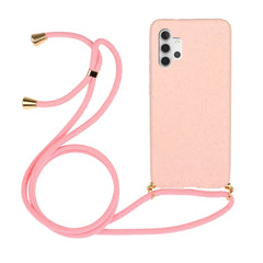 Wheat Straw Material + TPU Protective Case with Lanyard, For Samsung Galaxy A02s, For Samsung Galaxy A12, For Samsung Galaxy A31, For Samsung Galaxy A32 5G