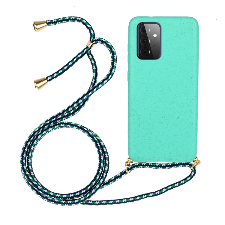 Wheat Straw Material + TPU Protective Case with Lanyard, For Samsung Galaxy A12, For Samsung Galaxy A32 5G, For Samsung Galaxy A52 5G / 4G, For Samsung Galaxy A72 5G / 4G