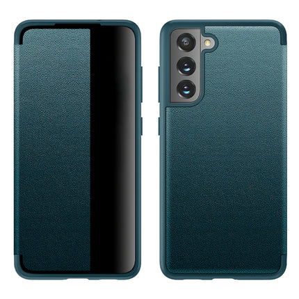 Shockproof Horizontal Flip Plain Leather Phone Case, For Samsung Galaxy S21 FE