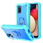 For Samsung Galaxy A02s / Mint Green + Blue