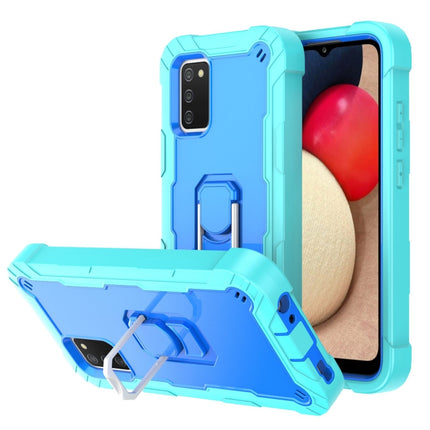 PC + Rubber 3-layers Shockproof Protective Case with Rotating Holder, For Samsung Galaxy A02s, For Samsung Galaxy A12 5G