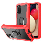 For Samsung Galaxy A02s / Red + Black