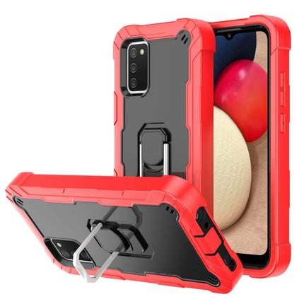 PC + Rubber 3-layers Shockproof Protective Case with Rotating Holder, For Samsung Galaxy A02s, For Samsung Galaxy A12 5G