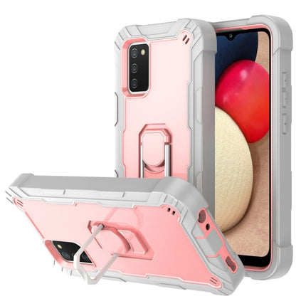 PC + Rubber 3-layers Shockproof Protective Case with Rotating Holder, For Samsung Galaxy A02s, For Samsung Galaxy A12 5G