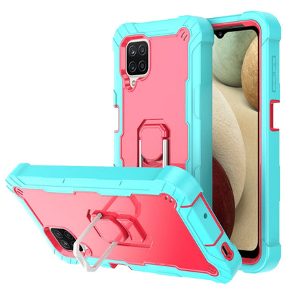 PC + Rubber 3-layers Shockproof Protective Case with Rotating Holder, For Samsung Galaxy A02s, For Samsung Galaxy A12 5G