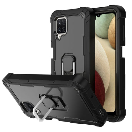 PC + Rubber 3-layers Shockproof Protective Case with Rotating Holder, For Samsung Galaxy A02s, For Samsung Galaxy A12 5G