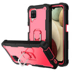For Samsung Galaxy A12 5G / Black + Rose Red