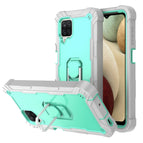 For Samsung Galaxy A12 5G / Grey White + Mint Green