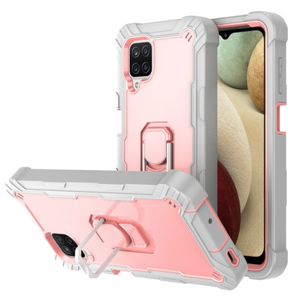 PC + Rubber 3-layers Shockproof Protective Case with Rotating Holder, For Samsung Galaxy A02s, For Samsung Galaxy A12 5G