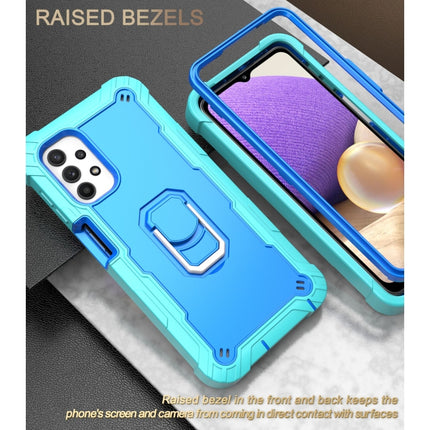 PC + Rubber 3-layers Shockproof Protective Case with Rotating Holder, For Samsung Galaxy A32 5G, For Samsung Galaxy A72 5G / 4G