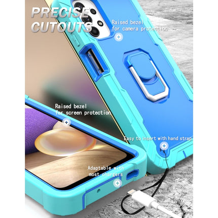 PC + Rubber 3-layers Shockproof Protective Case with Rotating Holder, For Samsung Galaxy A32 5G, For Samsung Galaxy A72 5G / 4G
