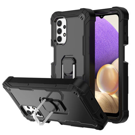 PC + Rubber 3-layers Shockproof Protective Case with Rotating Holder, For Samsung Galaxy A32 5G, For Samsung Galaxy A72 5G / 4G