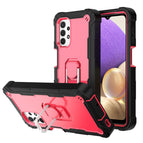 For Samsung Galaxy A32 5G / Black + Rose Red
