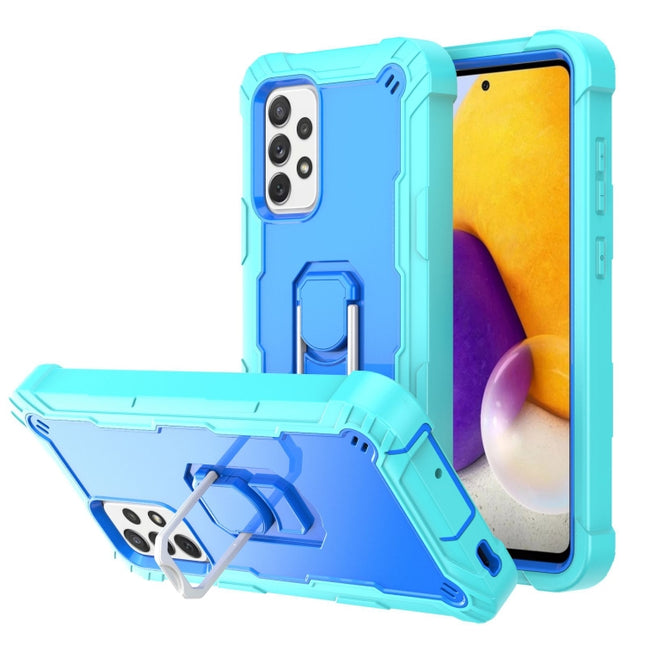 PC + Rubber 3-layers Shockproof Protective Case with Rotating Holder, For Samsung Galaxy A32 5G, For Samsung Galaxy A72 5G / 4G