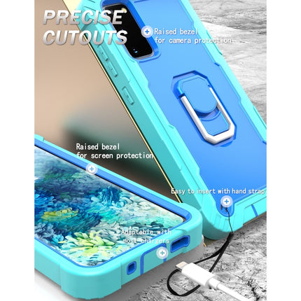 PC + Rubber 3-layers Shockproof Protective Case with Rotating Holder, For Samsung Galaxy S20 FE / FE 5G, For LG Velvet