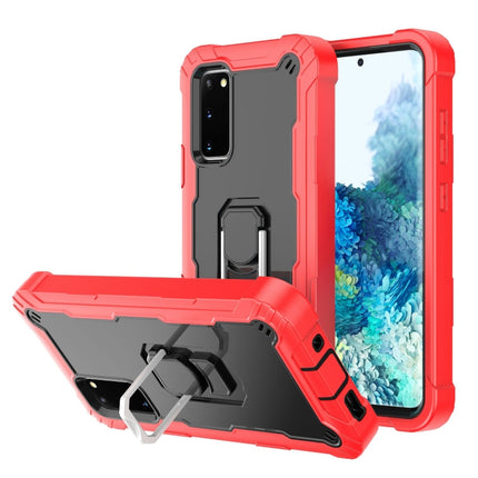 PC + Rubber 3-layers Shockproof Protective Case with Rotating Holder, For Samsung Galaxy S20 FE / FE 5G, For LG Velvet