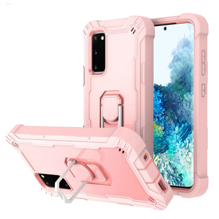 PC + Rubber 3-layers Shockproof Protective Case with Rotating Holder, For Samsung Galaxy S20 FE / FE 5G, For LG Velvet