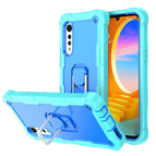 For LG Velvet / Mint Green + Blue