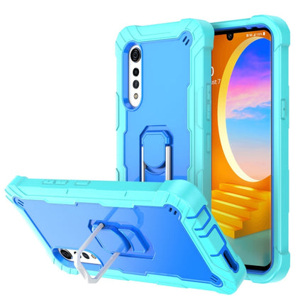 PC + Rubber 3-layers Shockproof Protective Case with Rotating Holder, For Samsung Galaxy S20 FE / FE 5G, For LG Velvet