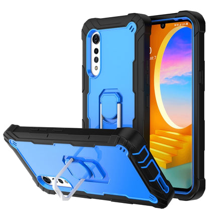 PC + Rubber 3-layers Shockproof Protective Case with Rotating Holder, For Samsung Galaxy S20 FE / FE 5G, For LG Velvet