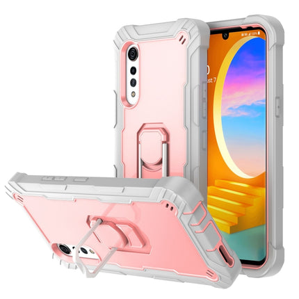 PC + Rubber 3-layers Shockproof Protective Case with Rotating Holder, For Samsung Galaxy S20 FE / FE 5G, For LG Velvet