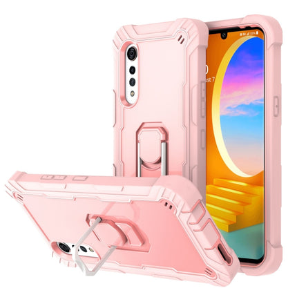 PC + Rubber 3-layers Shockproof Protective Case with Rotating Holder, For Samsung Galaxy S20 FE / FE 5G, For LG Velvet
