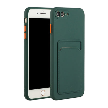 Stoßfeste TPU-Schutzhülle mit Kartensteckplatz-Design, für iPhone 8 &amp; 7, für iPhone 8 Plus &amp; 7 Plus