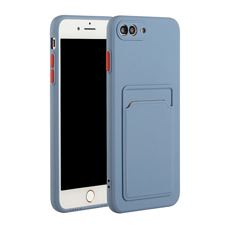 Stoßfeste TPU-Schutzhülle mit Kartensteckplatz-Design, für iPhone 8 &amp; 7, für iPhone 8 Plus &amp; 7 Plus