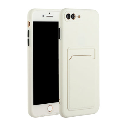 Stoßfeste TPU-Schutzhülle mit Kartensteckplatz-Design, für iPhone 8 &amp; 7, für iPhone 8 Plus &amp; 7 Plus