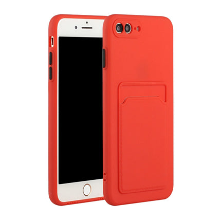 Stoßfeste TPU-Schutzhülle mit Kartensteckplatz-Design, für iPhone 8 &amp; 7, für iPhone 8 Plus &amp; 7 Plus