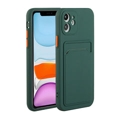 Card Slot Design Shockproof TPU Protective Case, For iPhone 11, For iPhone 11 Pro