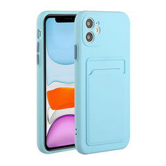 Card Slot Design Shockproof TPU Protective Case, For iPhone 11, For iPhone 11 Pro