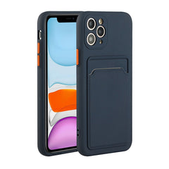 Card Slot Design Shockproof TPU Protective Case, For iPhone 11 Pro Max, For iPhone 12 mini