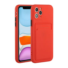 Card Slot Design Shockproof TPU Protective Case, For iPhone 11 Pro Max, For iPhone 12 mini