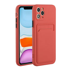 Card Slot Design Shockproof TPU Protective Case, For iPhone 11 Pro Max, For iPhone 12 mini