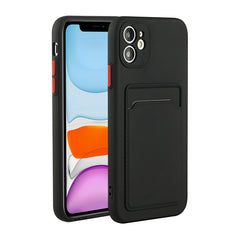 Card Slot Design Shockproof TPU Protective Case, For iPhone 11 Pro Max, For iPhone 12 mini