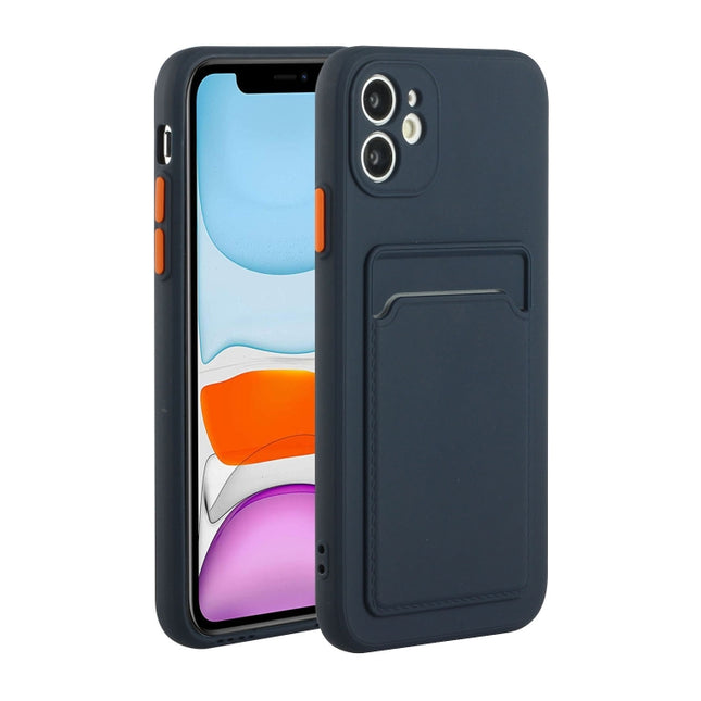 Funda protectora de TPU a prueba de golpes con diseño de ranura para tarjeta, para iPhone 12, para iPhone 12 Pro