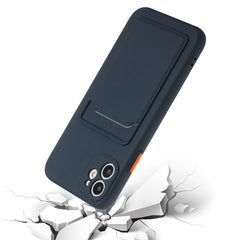 Card Slot Design Shockproof TPU Protective Case, For iPhone 12, For iPhone 12 Pro