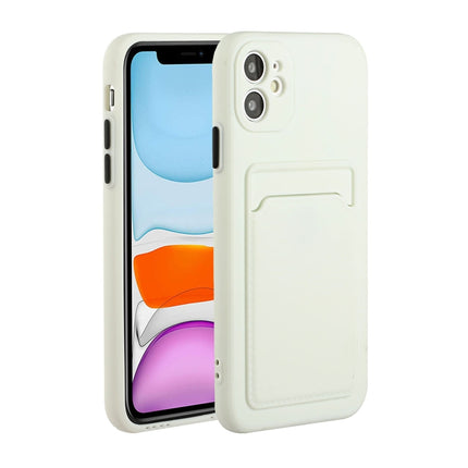 Funda protectora de TPU a prueba de golpes con diseño de ranura para tarjeta, para iPhone 12, para iPhone 12 Pro