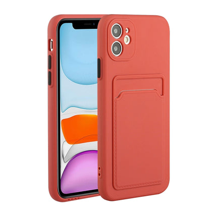 Funda protectora de TPU a prueba de golpes con diseño de ranura para tarjeta, para iPhone 12, para iPhone 12 Pro