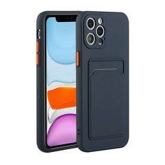 Card Slot Design Shockproof TPU Protective Case, For iPhone 12, For iPhone 12 Pro