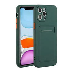 Card Slot Design Shockproof TPU Protective Case, For iPhone 12, For iPhone 12 Pro