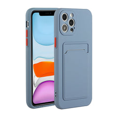 Card Slot Design Shockproof TPU Protective Case, For iPhone 12, For iPhone 12 Pro