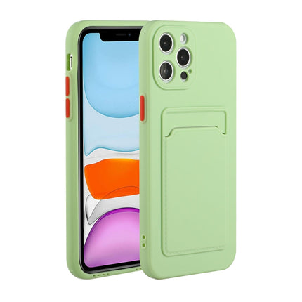 Funda protectora de TPU a prueba de golpes con diseño de ranura para tarjeta, para iPhone 12, para iPhone 12 Pro