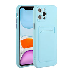 Card Slot Design Shockproof TPU Protective Case, For iPhone 12, For iPhone 12 Pro