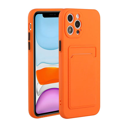 Funda protectora de TPU a prueba de golpes con diseño de ranura para tarjeta, para iPhone 12, para iPhone 12 Pro