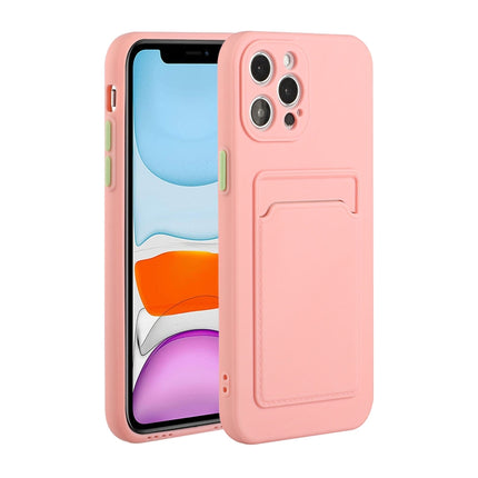 Funda protectora de TPU a prueba de golpes con diseño de ranura para tarjeta, para iPhone 12, para iPhone 12 Pro
