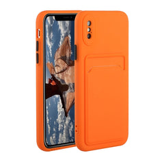 Card Slot Design Shockproof TPU Protective Case, For iPhone 12 Pro Max, For iPhone X / XS